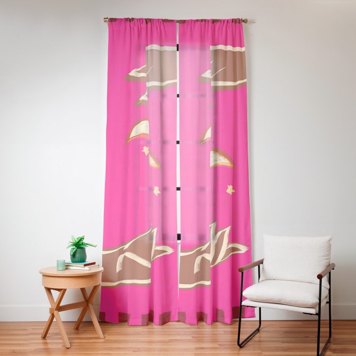A Couple Of Moons Window Curtain