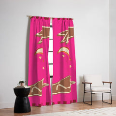 A Couple Of Moons Window Curtain