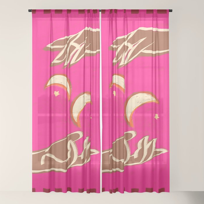 A Couple Of Moons Window Curtain