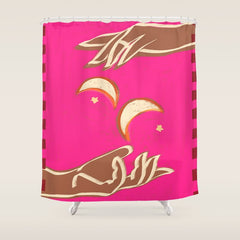A Couple Of Moons Shower Curtain