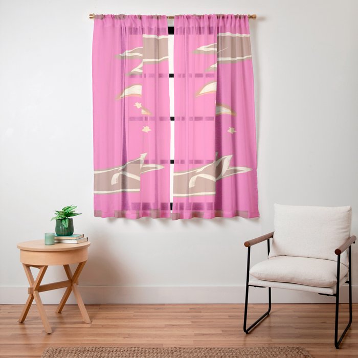 A Couple Of Moons Window Curtain