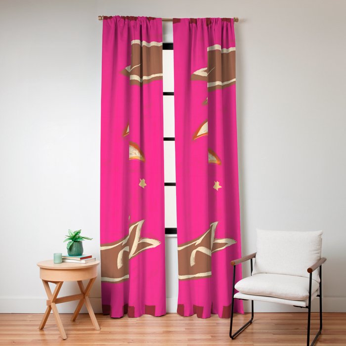 A Couple Of Moons Window Curtain