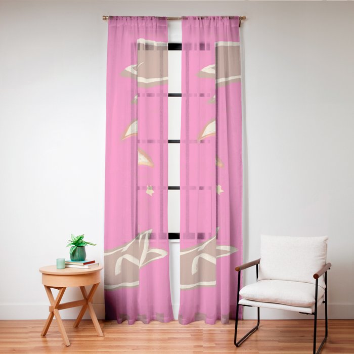 A Couple Of Moons Window Curtain