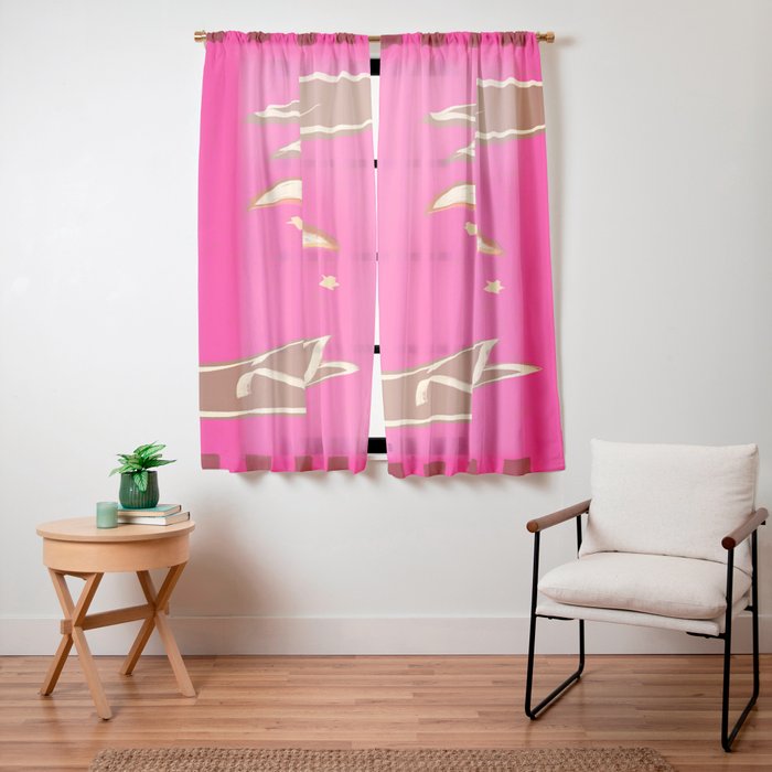 A Couple Of Moons Window Curtain