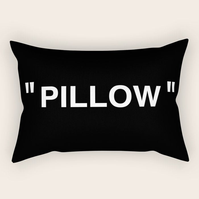 " Art " (Negative) Rectangular Pillow