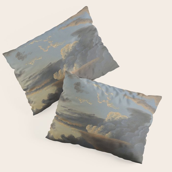 "Cloud Study" by Knud Baade, 1838 Pillow Sham
