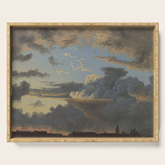 "Cloud Study" by Knud Baade, 1838 Serving Tray