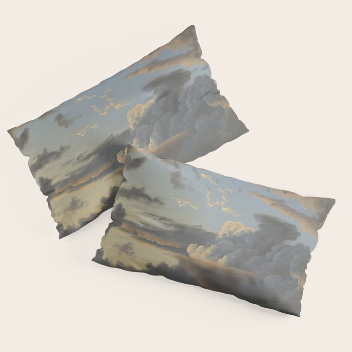 "Cloud Study" by Knud Baade, 1838 Pillow Sham