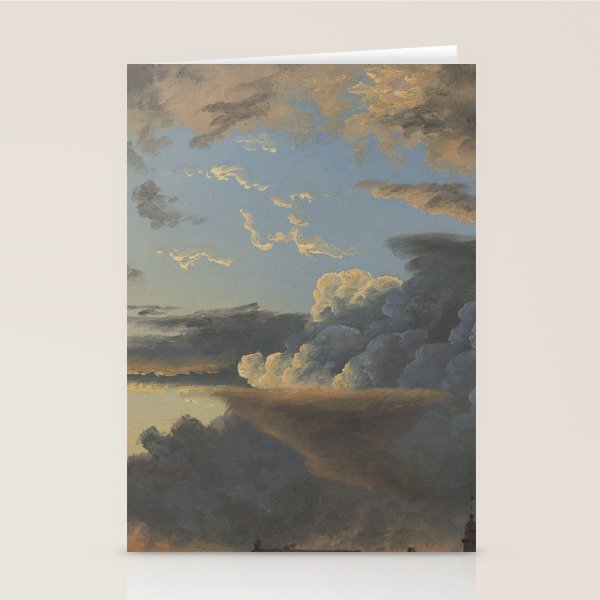 "Cloud Study" by Knud Baade, 1838 Stationery Card