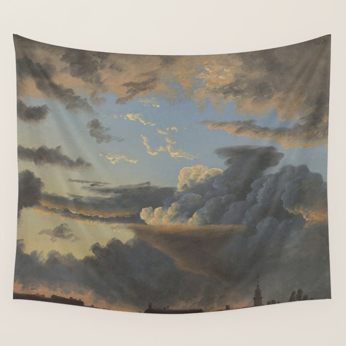 "Cloud Study" by Knud Baade, 1838 Wall Tapestry