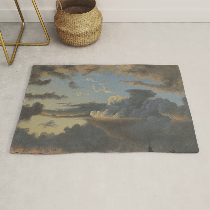 "Cloud Study" by Knud Baade, 1838 Rug