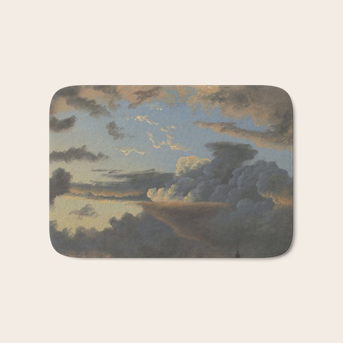 "Cloud Study" by Knud Baade, 1838 Bath Mat