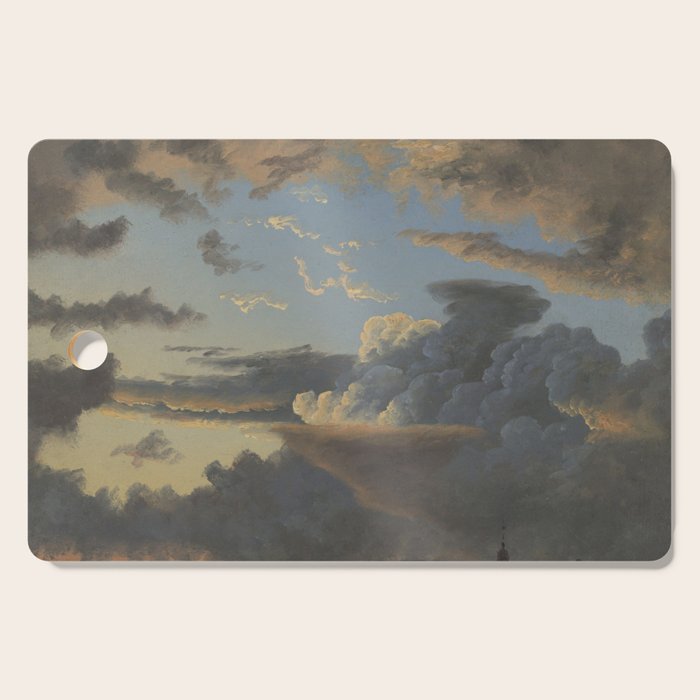 "Cloud Study" by Knud Baade, 1838 Cutting Board