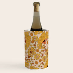 70s Floral Pattern Wine Chiller