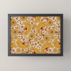 70s Floral Pattern Mini Art Print