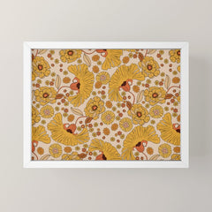 70s Floral Pattern Mini Art Print
