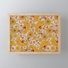 70s Floral Pattern Mini Art Print
