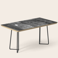 A book lovers dream - Cast-iron Book Alcoves Cincinnati Library black and white photography Coffee Table