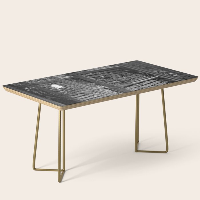 A book lovers dream - Cast-iron Book Alcoves Cincinnati Library black and white photography Coffee Table