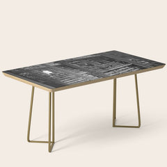 A book lovers dream - Cast-iron Book Alcoves Cincinnati Library black and white photography Coffee Table
