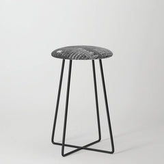 A book lovers dream - Cast-iron Book Alcoves Cincinnati Library black and white photography Stool