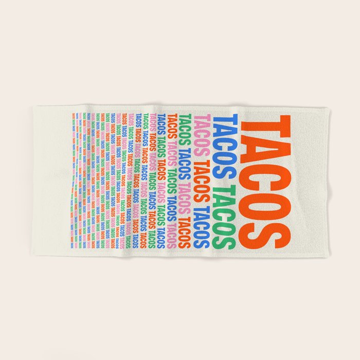 253 Tacos Bath Towel