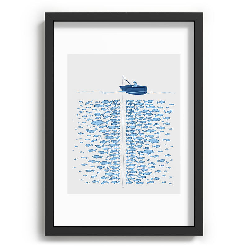 217 Finicky Fish (plenty of fish in the sea) Framed Art Print