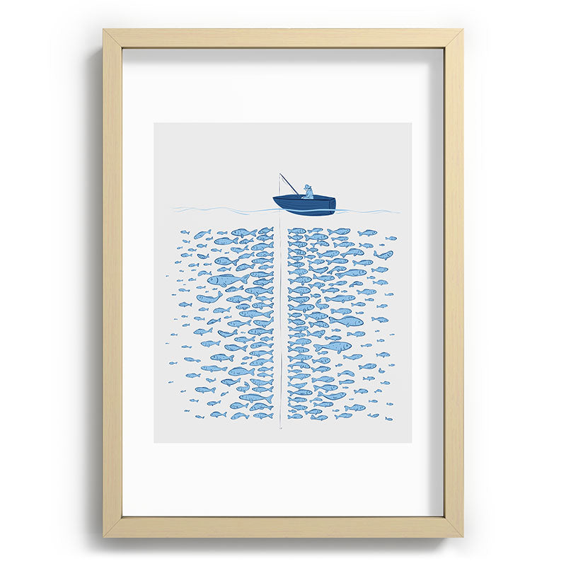 217 Finicky Fish (plenty of fish in the sea) Framed Art Print