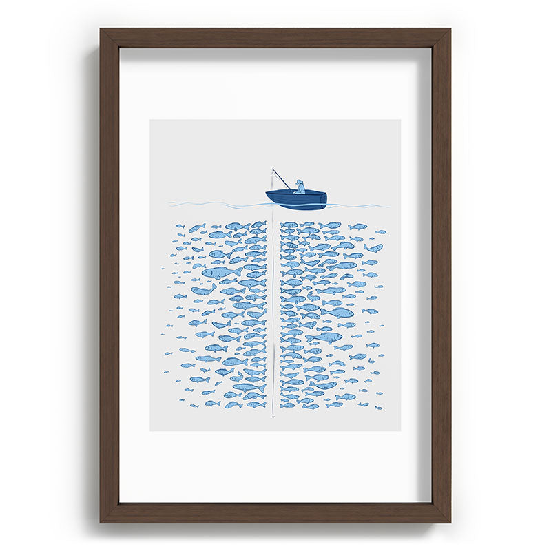 217 Finicky Fish (plenty of fish in the sea) Framed Art Print