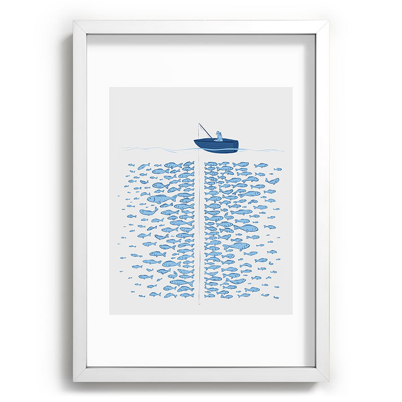 217 Finicky Fish (plenty of fish in the sea) Framed Art Print
