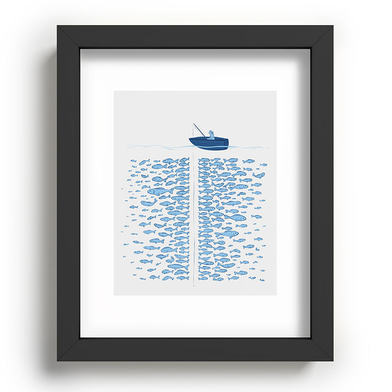 217 Finicky Fish (plenty of fish in the sea) Framed Art Print