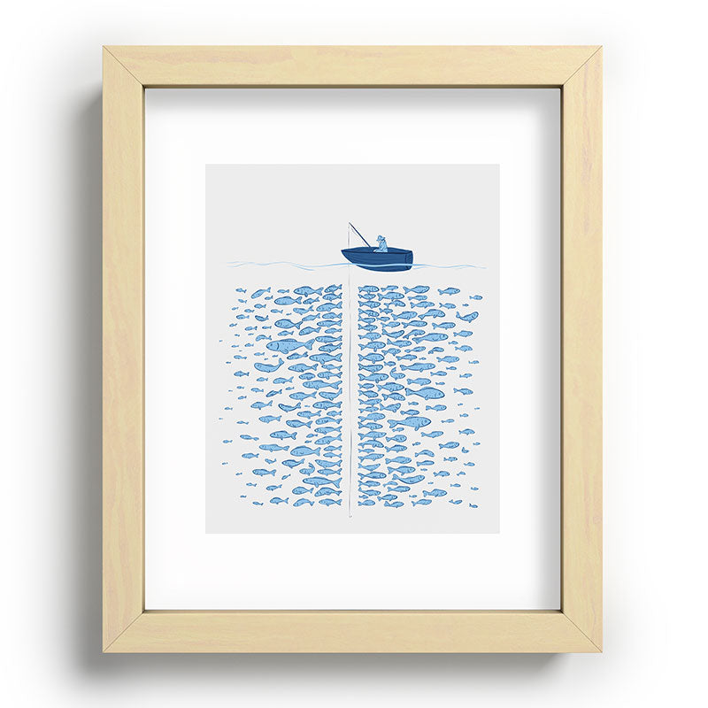 217 Finicky Fish (plenty of fish in the sea) Framed Art Print