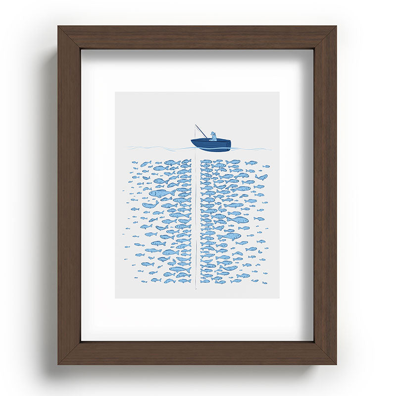 217 Finicky Fish (plenty of fish in the sea) Framed Art Print