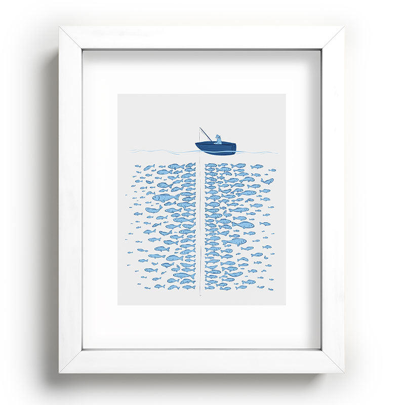 217 Finicky Fish (plenty of fish in the sea) Framed Art Print