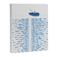 217 Finicky Fish (plenty of fish in the sea) Canvas Print