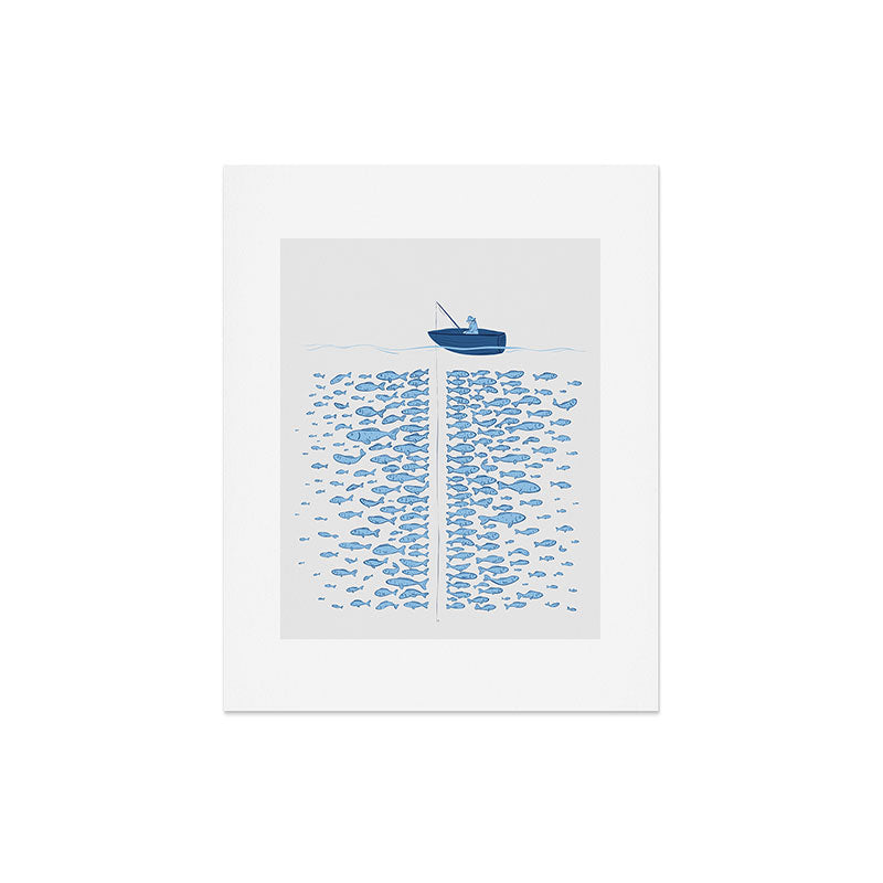 217 Finicky Fish (plenty of fish in the sea) Art Print