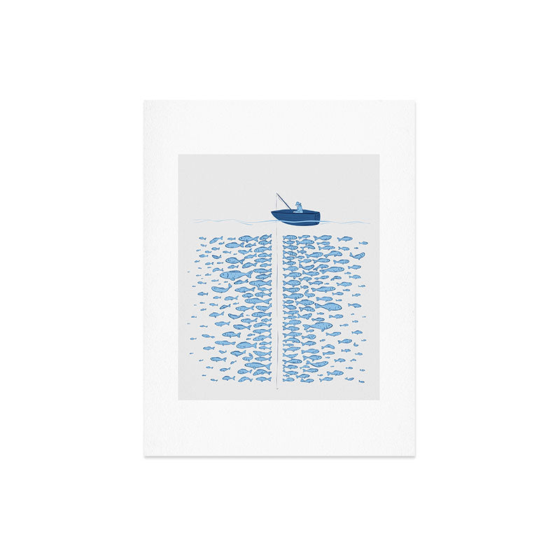 217 Finicky Fish (plenty of fish in the sea) Art Print