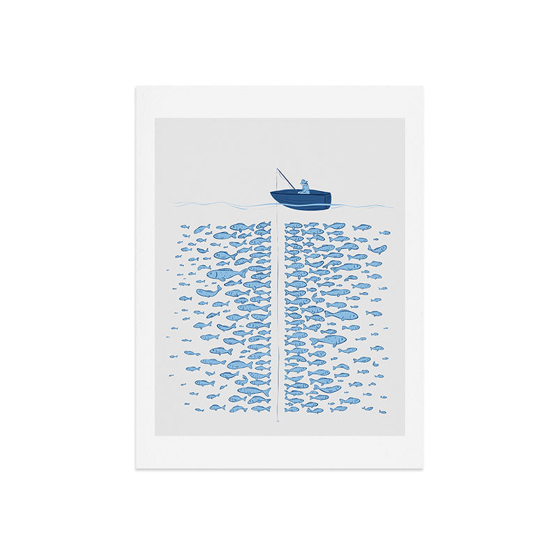 217 Finicky Fish (plenty of fish in the sea) Art Print