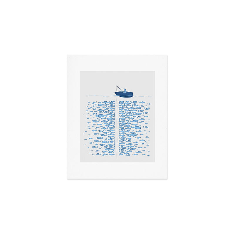217 Finicky Fish (plenty of fish in the sea) Art Print