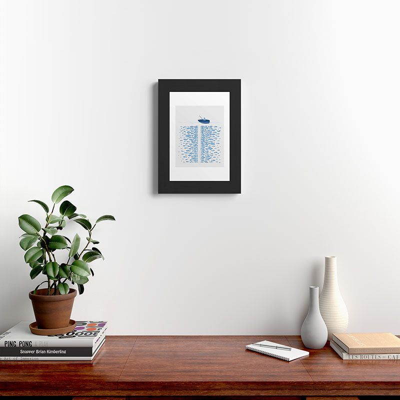 217 Finicky Fish (plenty of fish in the sea) Framed Art Print