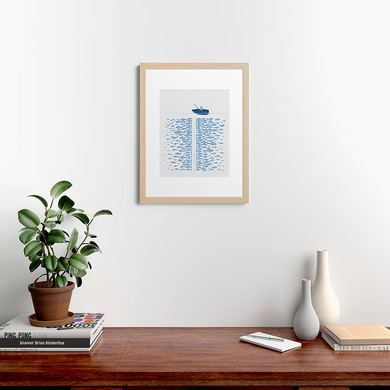 217 Finicky Fish (plenty of fish in the sea) Framed Art Print
