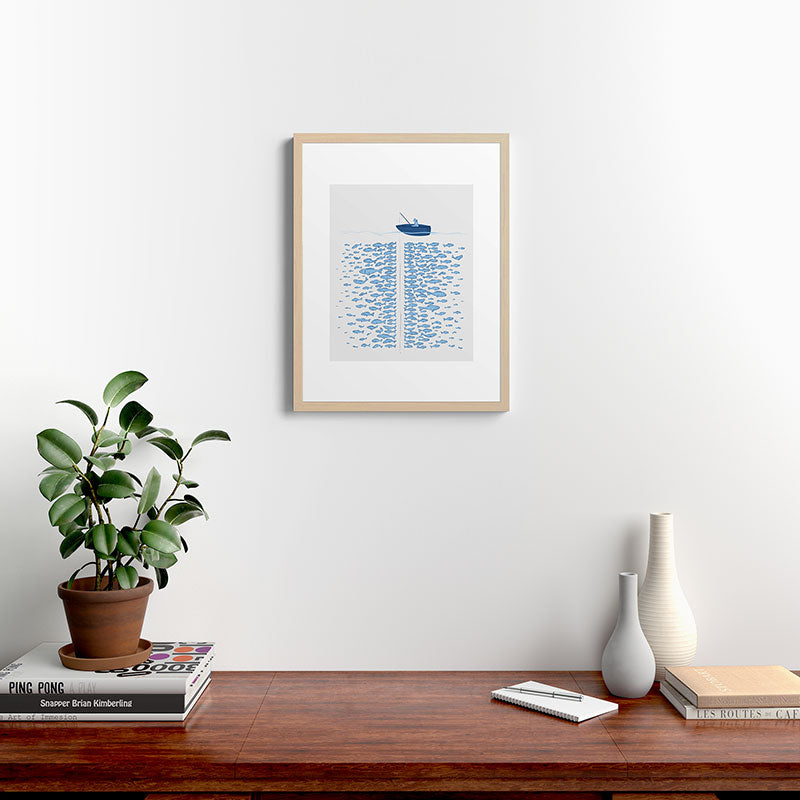 217 Finicky Fish (plenty of fish in the sea) Framed Art Print