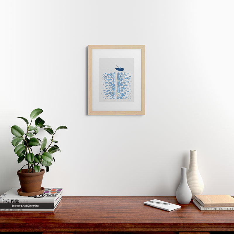 217 Finicky Fish (plenty of fish in the sea) Framed Art Print