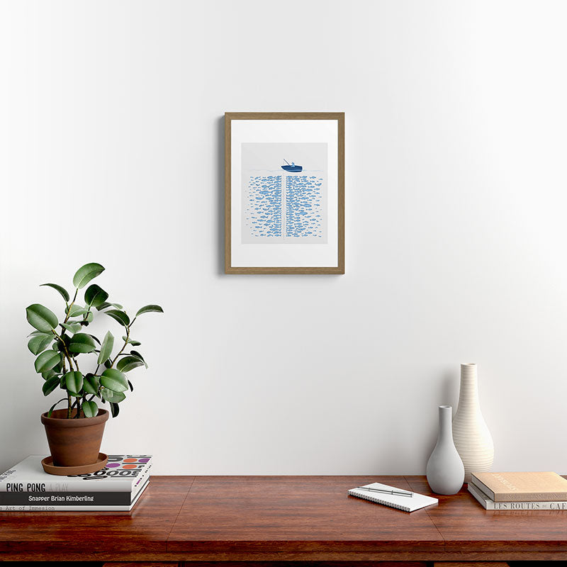 217 Finicky Fish (plenty of fish in the sea) Framed Art Print