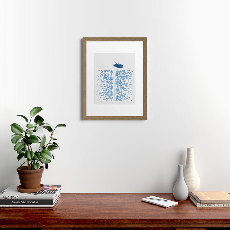 217 Finicky Fish (plenty of fish in the sea) Framed Art Print