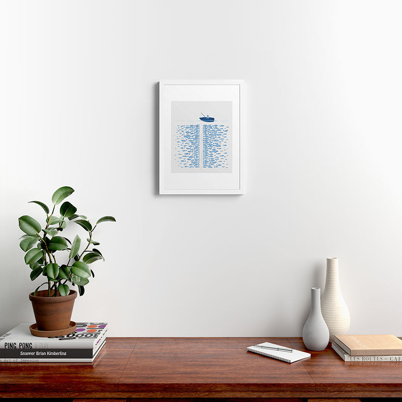 217 Finicky Fish (plenty of fish in the sea) Framed Art Print