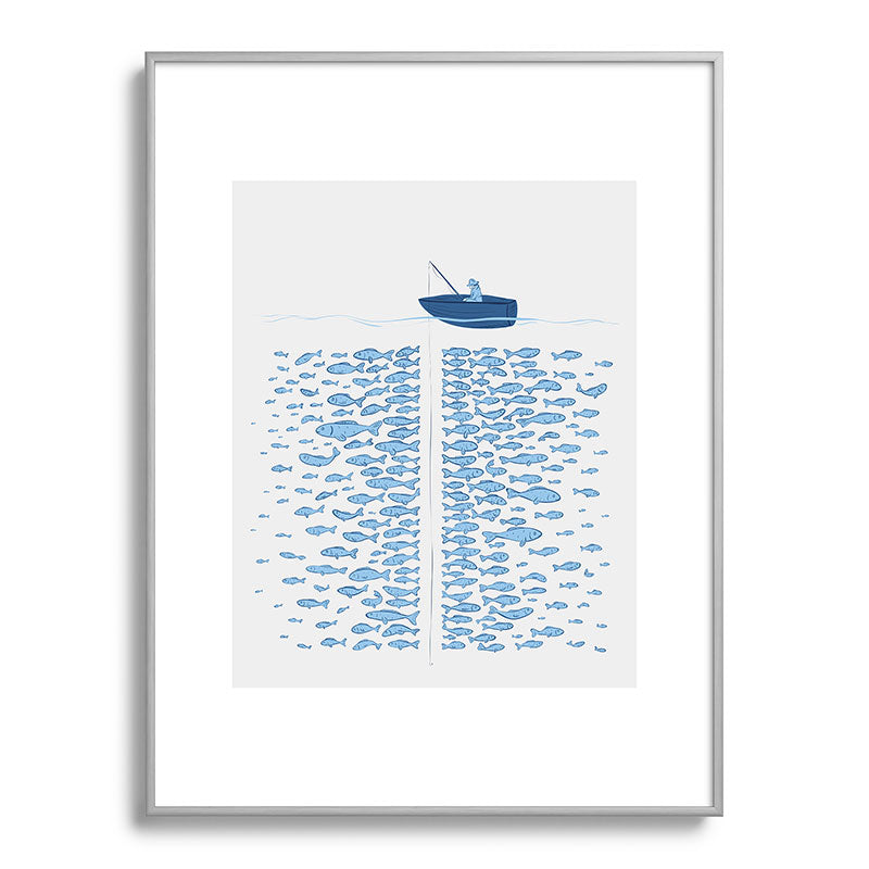 217 Finicky Fish (plenty of fish in the sea) Framed Art Print