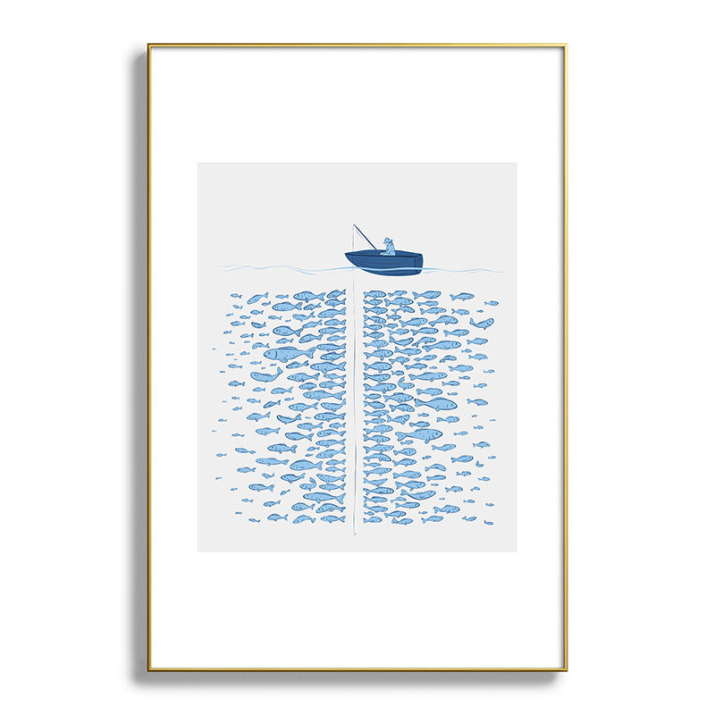 217 Finicky Fish (plenty of fish in the sea) Framed Art Print