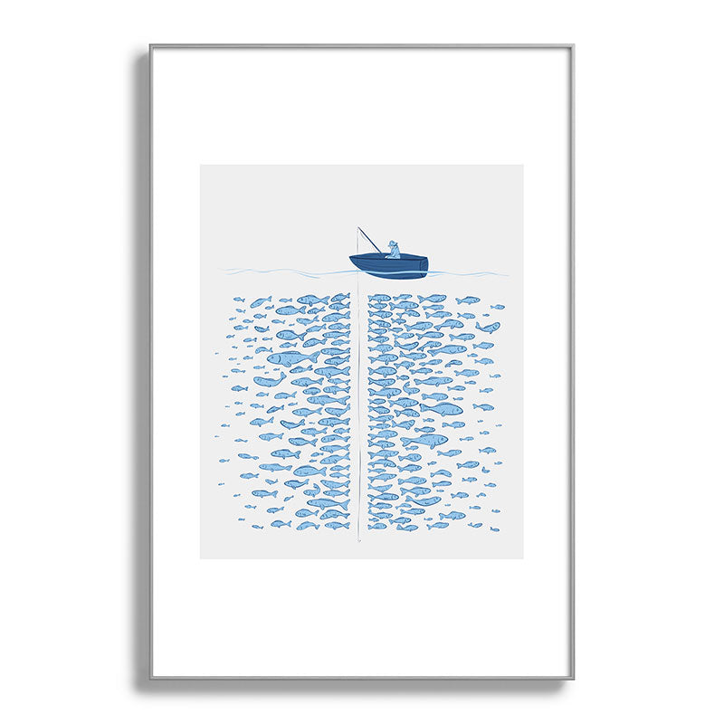 217 Finicky Fish (plenty of fish in the sea) Framed Art Print