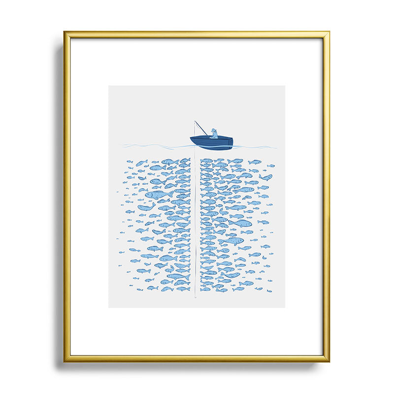 217 Finicky Fish (plenty of fish in the sea) Framed Art Print